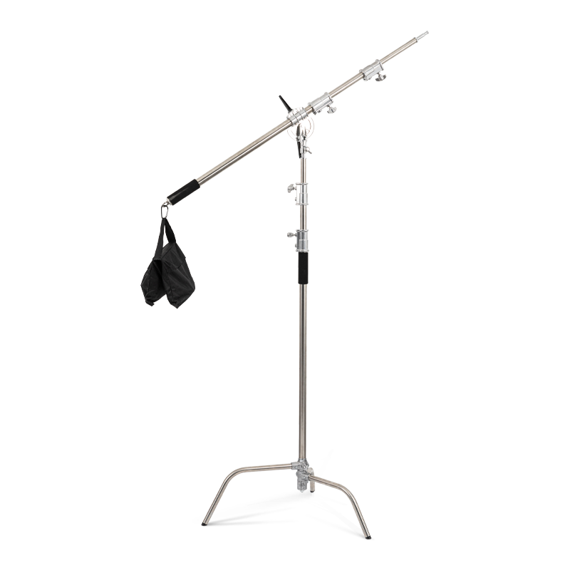 C-type 40-inch stainless steel curtain light box oblique armmulti-function bracket