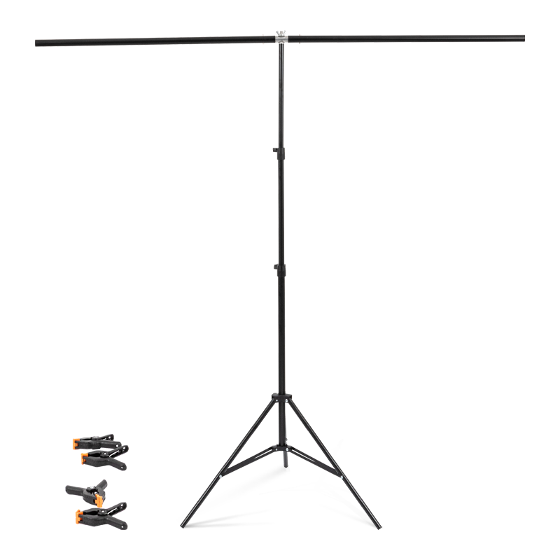 Portable Photography Video Metal T-shaped Backdrop Stand